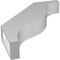 Ekena Millwork 3 1/2-in. W x 20-in. D x 24-in. H Funston Architectural Grade PVC Knee Brace BRCP035X20X24FST - alternate 4